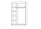 Шкаф распашной в классическом стиле Горизонт-3 с зеркалом