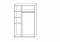 Шкаф распашной в классическом стиле Альма 3.3