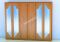 Шкаф распашной (цвет орех) Горизонт-6 Декор-2