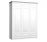 Белый шкаф распашной 3-х дверный Классика Люкс-3.10