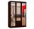 Шкаф распашной в классическом стиле Классика-3 с зеркалами
